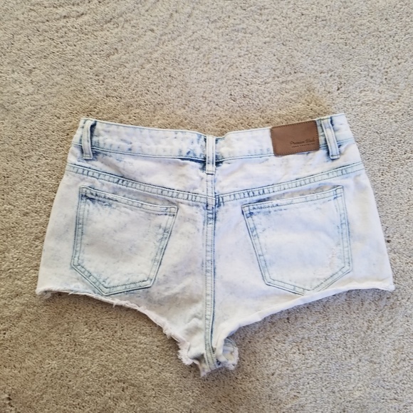 Zara Denim - ZARA ACID WASHED PREMIUM  JEAN SHORTS...SZ 6